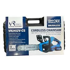 اره زنجیری شارژی ویوارکس مدل VR2412V-CS ۳۰ سانت دو باتری براشلس