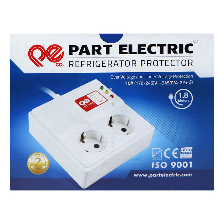 محافظ ولتاژ یخچال و فریزر 2 خانه پارت الکتریک با کابل