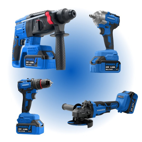 کیت شارژی براشلس چهار عددی ویوارکس مدل VR2404-BCK